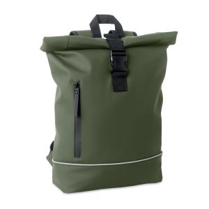 Rucsac rolltop pt laptop 15"  P, PU, verde inchis