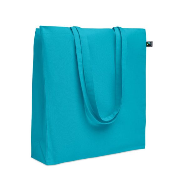 Sacosa Fairtrade 180 gr, Cotton, turcoaz