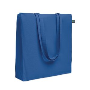 Sacosa Fairtrade 180 gr, Cotton, albastru regal