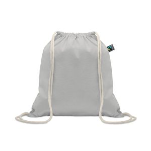Rucsac cu snur Fairtrade 180gr, Cotton, gri