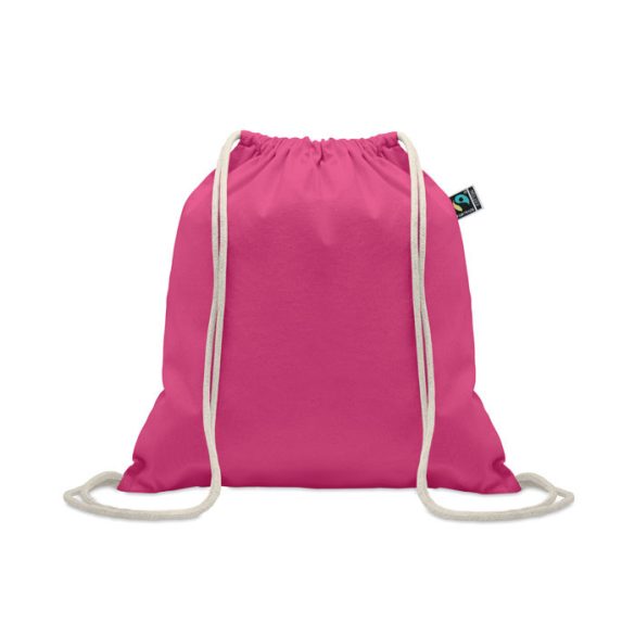 Rucsac cu snur Fairtrade 180gr, Cotton, fucsia