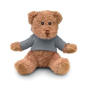 Ursulet de plus cu tricou, Plush, gri
