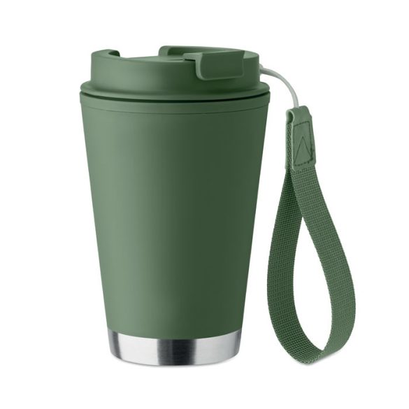 Termos cu perete dublu 300ml., Polypropylene PP, verde inchis