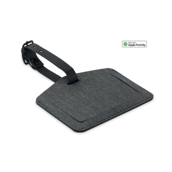 Eticheta anti-pierdere bagaje, PU, negru