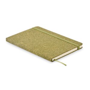 Notebook A5 cu coperta tare, Cork, verde