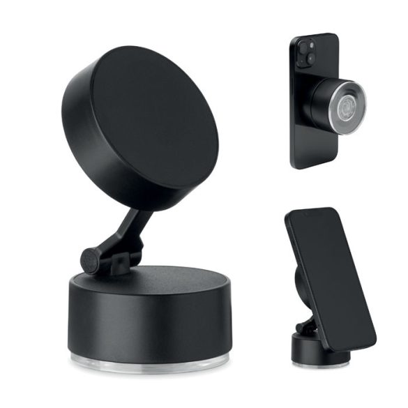 Suport magnetic pentru telefon, ABS, negru