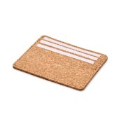 Suport carduri pluta cu RFID, Cork, bej