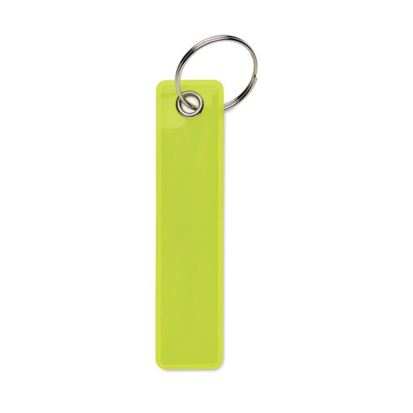Breloc reflectorizant din PVC, PVC, galben neon