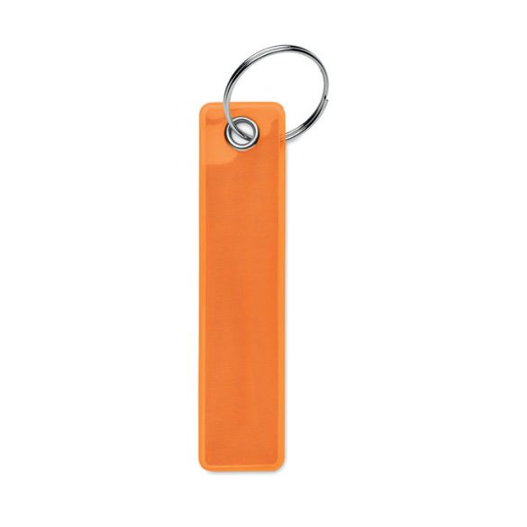Breloc reflectorizant din PVC, PVC, neon portocaliu