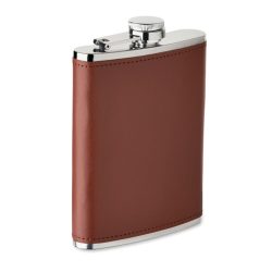 Sticla bauturi 200 ml, Stainless steel, maro