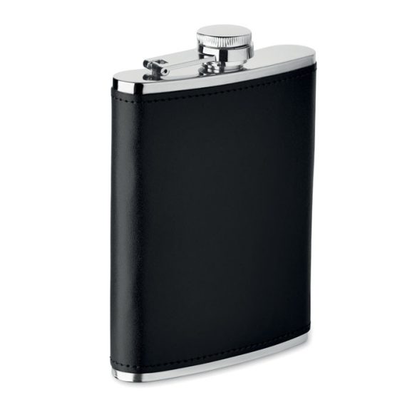 Sticla bauturi 200 ml, Stainless steel, negru