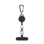 Suport telefon retractabil, ABS, negru