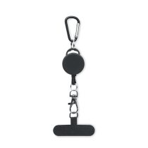 Suport telefon retractabil, ABS, negru
