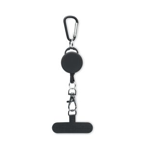 Suport telefon retractabil, ABS, negru