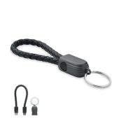 Cablu cu bucla tip C, PU, negru