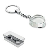 Breloc sticla trofeu inima, Glass, transparent