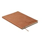 Notebook A5 PU fumuriu, Paper, maro