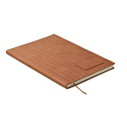 Notebook A5 PU fumuriu, Paper, maro