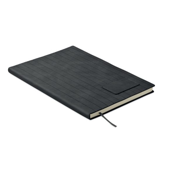 Notebook A5 PU fumuriu, Paper, negru