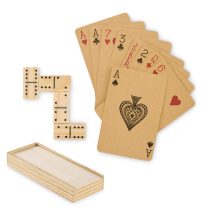 Set de domino si carti, Wood, lemn
