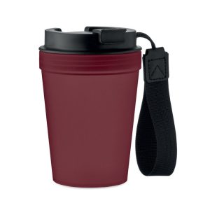 Termos 300 ml, perete simplu, Polypropylene PP, burgundy
