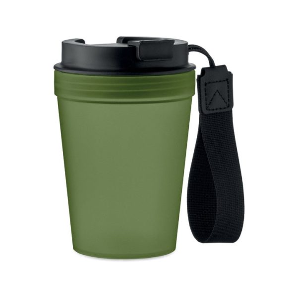 Termos 300 ml, perete simplu, Polypropylene PP, verde inchis