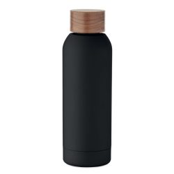 Sticla cu perete simplu 700 ml, Stainless steel, negru