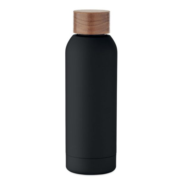 Sticla cu perete simplu 700 ml, Stainless steel, negru