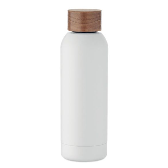 Sticla cu perete simplu 700 ml, Stainless steel, alb
