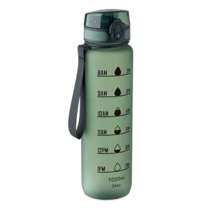 Sticla de apa sport RPET 1L, RPET, verde inchis