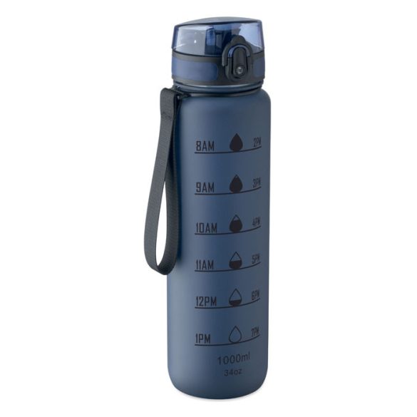Sticla de apa sport RPET 1L, RPET, albastru marin francez