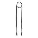 Cablu de incarcare 100W tip C, Polyester, negru