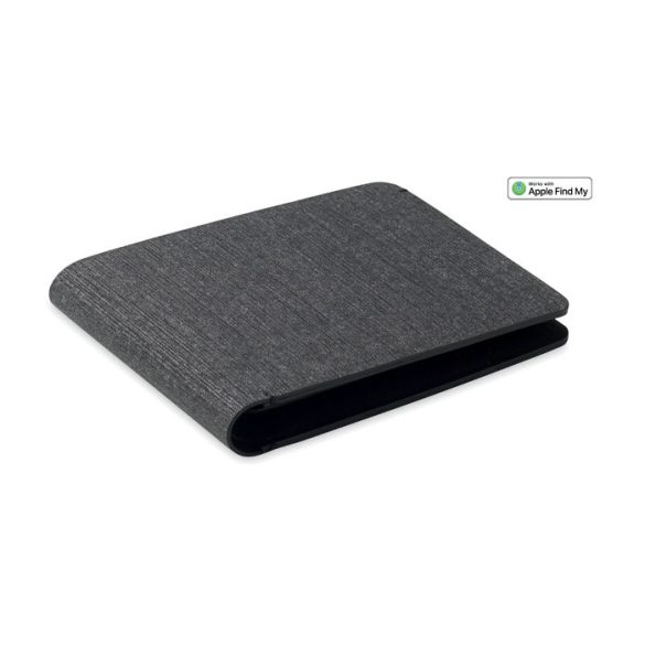 Portofel PU anti-pierdere, PU, negru