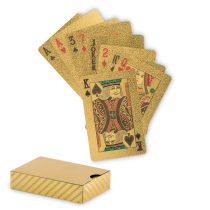 Carti de joc impermeabile, PET, auriu