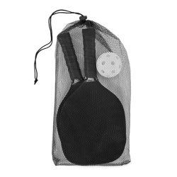 Set de palete cu minge, MDF, negru