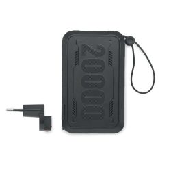 Powerbank 20000 mAh in ABS, ABS, negru