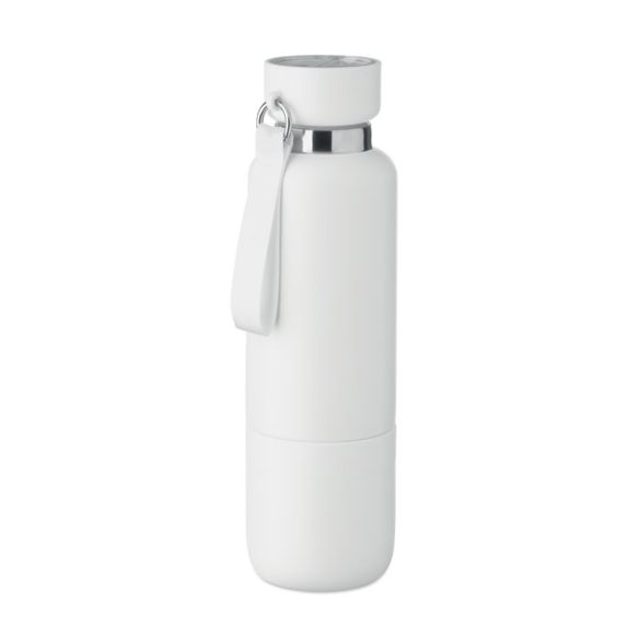 Sticla cu perete dublu 500ml, Stainless steel, alb