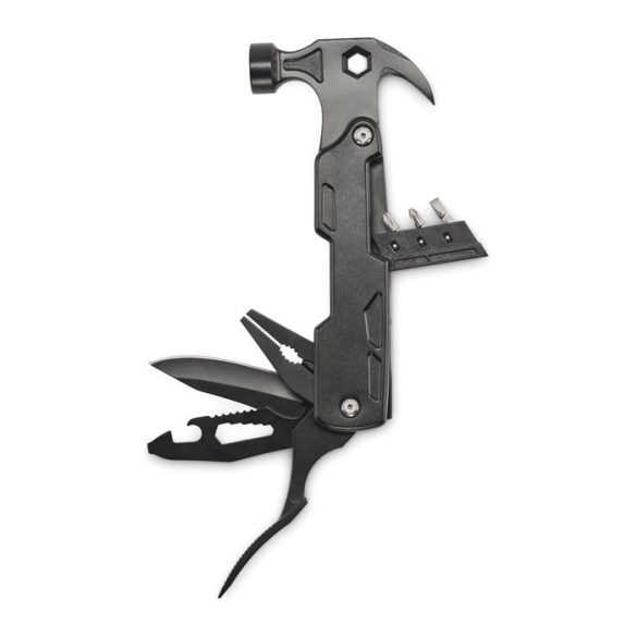 Ciocan Multitool, Stainless steel, negru