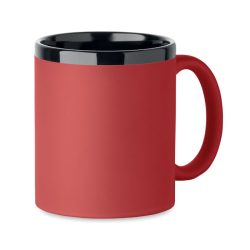 Cana ceramica pt laser 300 ml, Stoneware, rosu