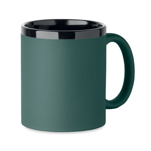 Cana ceramica pt laser 300 ml, Stoneware, verde inchis