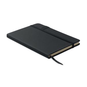 Notebook A5 cu USB integrat, PU, negru