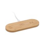 Incarcator wireless 3 in 1 15W, Bamboo, lemn
