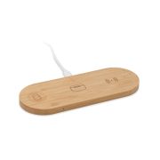 Incarcator wireless 3 in 1 15W, Bamboo, lemn