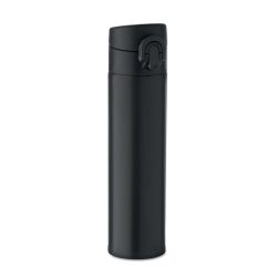 Sticla cu perete dublu 300 ml, Stainless steel, negru