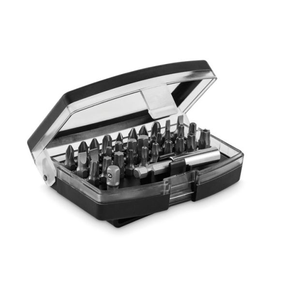 Set biti surubelnita 32 buc, Plastic, negru
