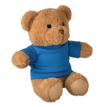 Ursulet de plus 23cm cu tricou, Plush, albastru