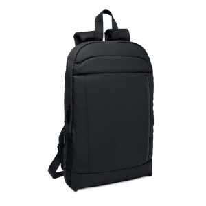 Rucsac extensibil 600D RPET, RPET, negru