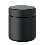 Recipient de pranz cu perete du, Stainless steel, negru