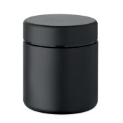 Recipient de pranz cu perete du, Stainless steel, negru