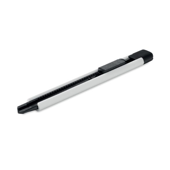 Cutter retractabil, ABS, alb